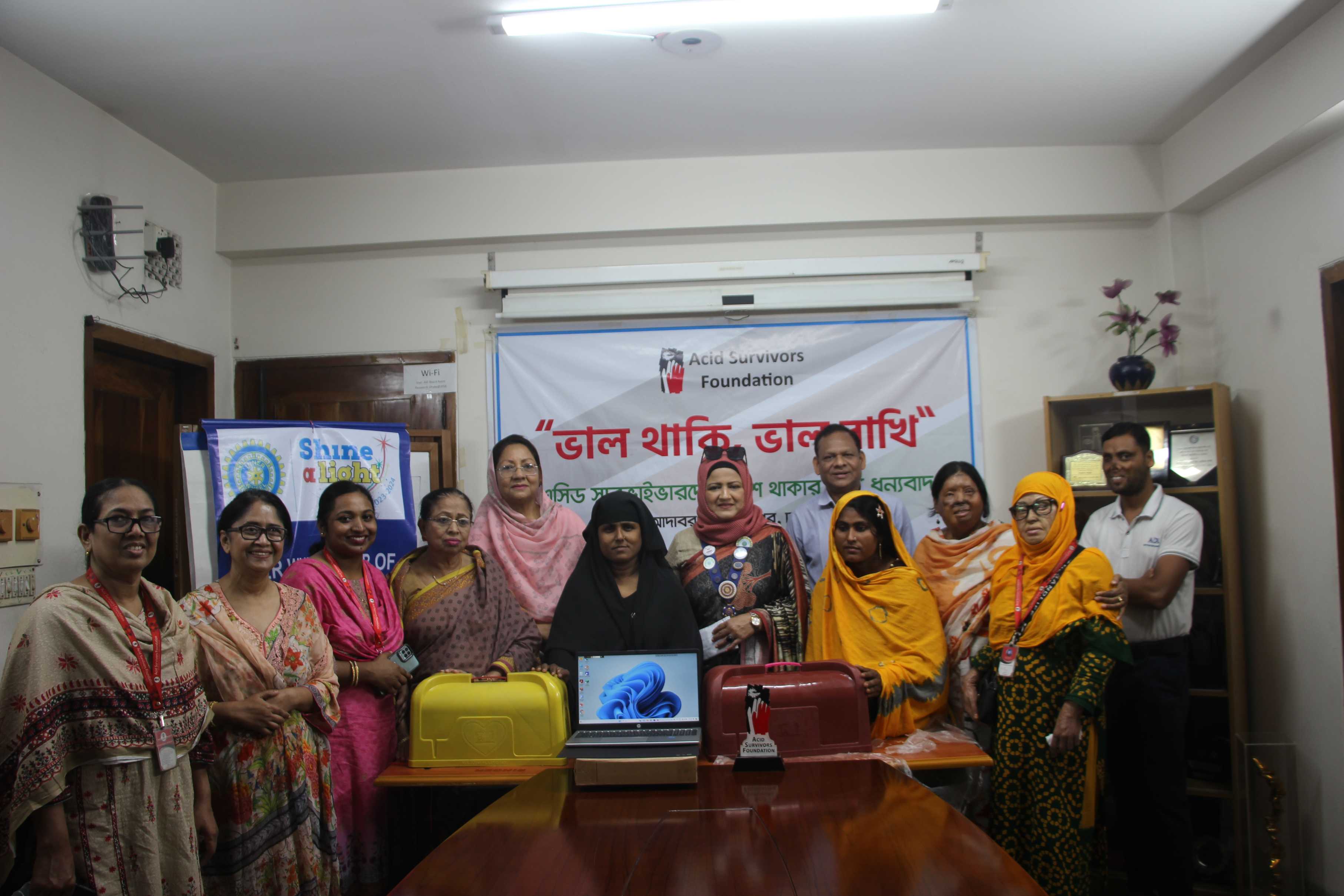 Inner Wheel Club of Dhaka North West Donated to ASF